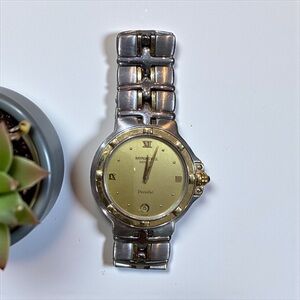 Authentic Raymond Weil Parsifal Two Tone #9190 18k Gold face watch